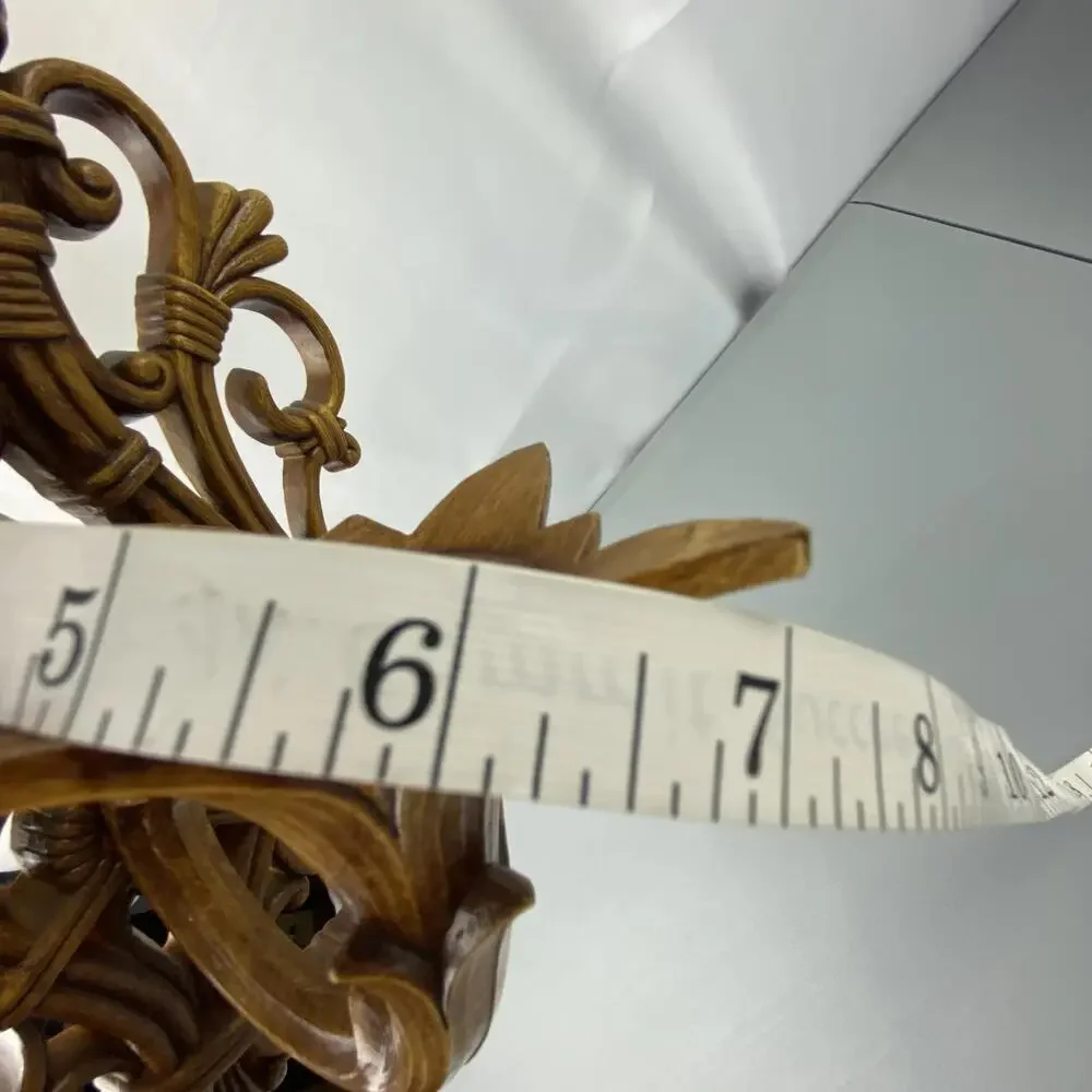 Vintage Ornate Wall Sconce - Decorative MCM Candle Holder